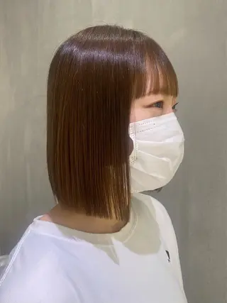 ミディアム いとう ほのかのヘアスタイル