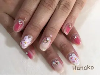ネイル お絵描きネイル Hanakoのネイルデザイン