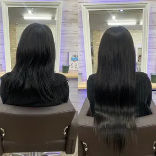 セミロング カラー ヘアアレンジ アイブロウ LAVENDIA 初音のヘアスタイル