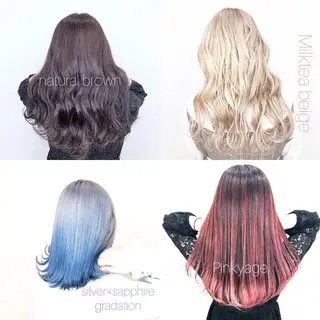 太白区/白髪ぼかし ハイライト/千葉達人のヘアスタイル