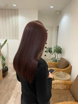 カラー ボブ/艶髪 soleilrukaのヘアスタイル