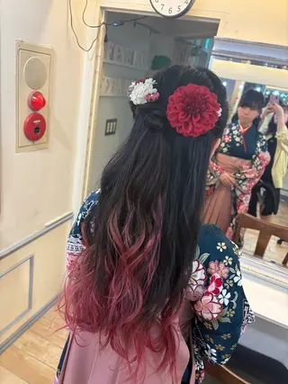 ヘアアレンジ 韓国ヘアー🇰🇷 MIWAのヘアスタイル