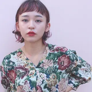 ショート ミディアム カラー パーマ ヘアアレンジ beronica ベロニカのヘアスタイル