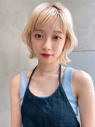 ショート カラー ヘアアレンジ 🫧艶髪矯正 髪質改善🫧 大介のヘアスタイル
