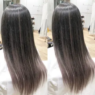 セミロング カラー 🌙HIZUKI🌙 ハイトーン 艶髪のヘアスタイル
