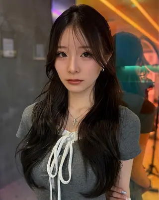 ロング カラー 色気レイヤースタイル 洒落色気ヘアマサトのヘアスタイル