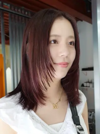 ミディアム Shiro RENのヘアスタイル