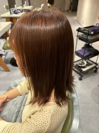 ミディアム カラー ヘアアレンジ 稲村 結人のヘアスタイル