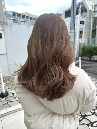 セミロング カラー 韓国ヘア🦢🖤 Sayumiのヘアスタイル