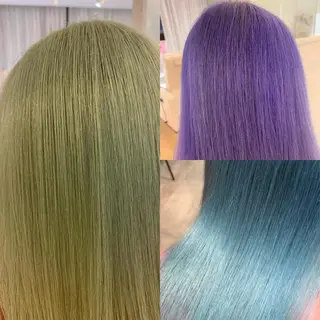 ミディアム カラー れい🫧 ハイトーン特化のヘアスタイル