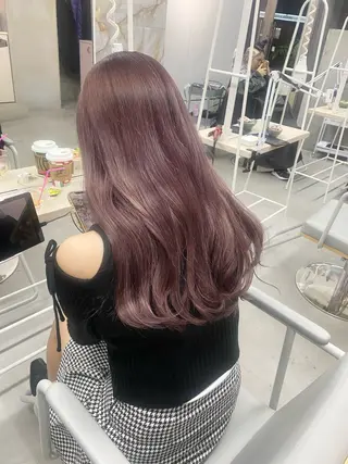 ロング カラー 前橋 姫奈のヘアスタイル