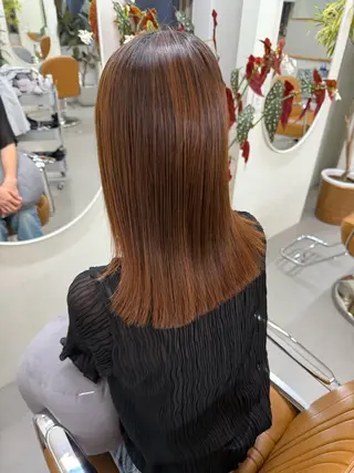カラー パーマ 檜 果歩のヘアスタイル