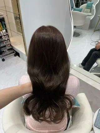 ロング カラー 𝑹𝒊𝒉𝒐🎀 名駅/大人韓国ヘアのヘアスタイル