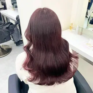 カラー girlな暖色ヘア 🪽🫧ハルナ🎀のヘアスタイル