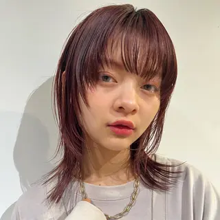 ミディアム 平居 リサのヘアスタイル