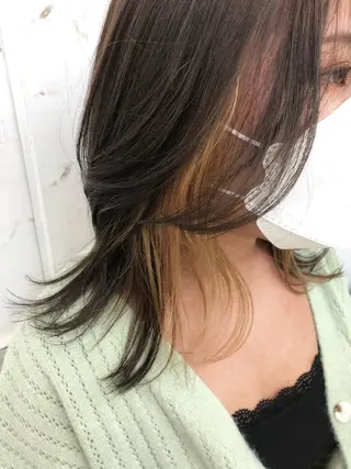 ロング カラー ヘアアレンジ JURI🤎 ワンカールレイヤーのヘアスタイル