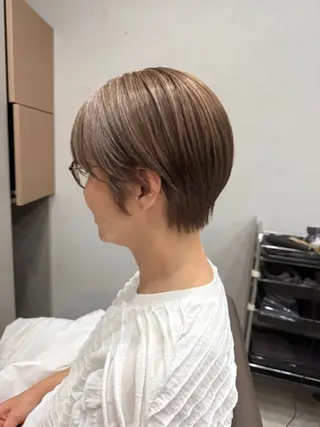 ショート カラー 表参道🌿赤み消し カラー/チナツのヘアスタイル