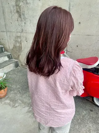 セミロング カラー 日高 香織のヘアスタイル