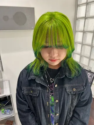 ミディアム カラー 髪質改善縮毛矯正/暖 色カラー/ウエダカナのヘアスタイル