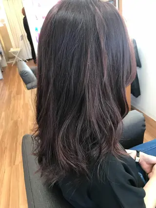 セミロング カラー 松本 俊樹のヘアスタイル