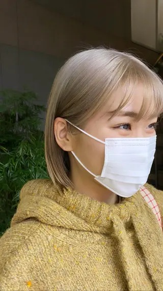 ミディアム カラー タカノ ノゾミのヘアスタイル