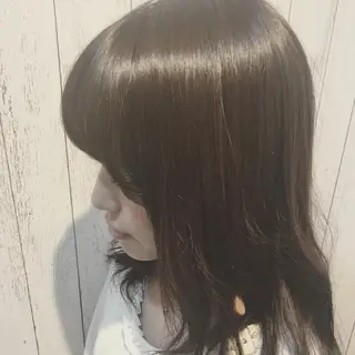 ミディアム カラー パーマ embrace エンブレイスのヘアスタイル