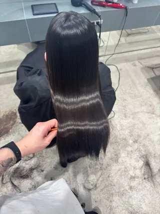 セミロング カラー 立川/レイヤー/ 髪質改善/ 西川翔真のヘアスタイル