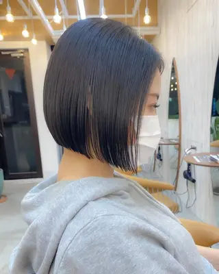 ショート ♥️ボブ韓国風ヘア ♥️久保田夢美のヘアスタイル