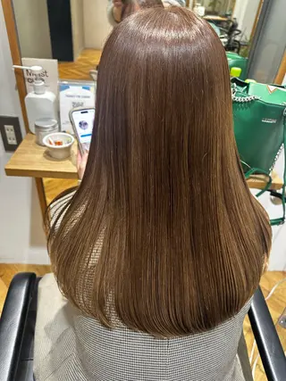 ロング カラー 織田 ゆみのヘアスタイル