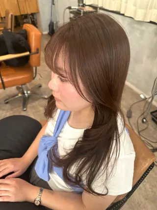 ロング 大久保 優香のヘアスタイル