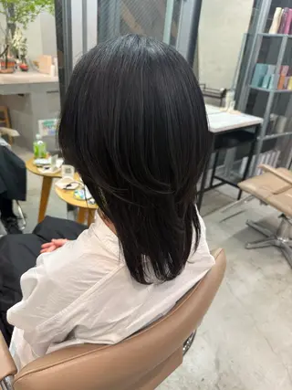 ミディアム 透明感暖色カラー🥣 rico💗のヘアスタイル
