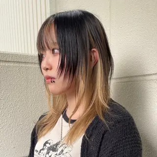 セミロング カラー ウルフ/レイヤー /suzuhaのヘアスタイル