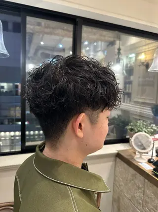 パーマ メンズ 石井秀二郎メンズ パーマ京都河原町のヘアスタイル