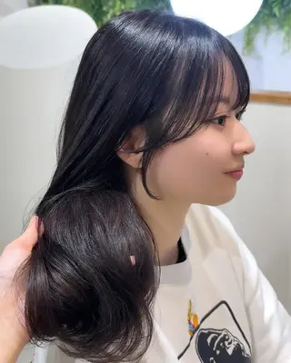 セミロング カラー レイヤー/顔まわり /亀戸錦糸町/なつきのヘアスタイル