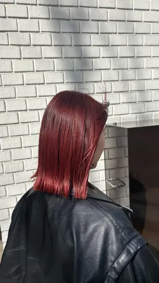 ショート カラー ショート・パーマ・デ ザインカラー/むつみのヘアスタイル