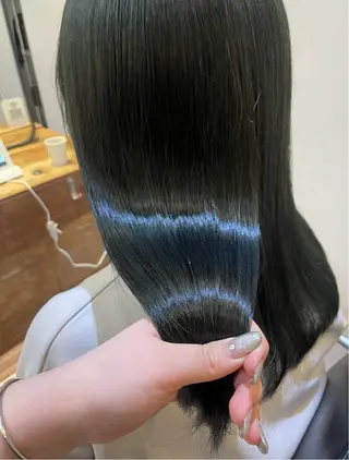 ミディアム カラー Hika.ハイトーン 髪質改善🩵ᩚ🫧のヘアスタイル