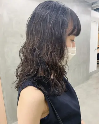 セミロング カラー 🐝 hachi🐝のヘアスタイル