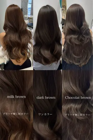 ロング カラー 𝑹𝒊𝒉𝒐🎀 名駅/大人韓国ヘアのヘアスタイル
