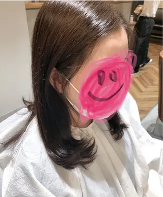 セミロング 小鹿理紗 和光市のヘアスタイル