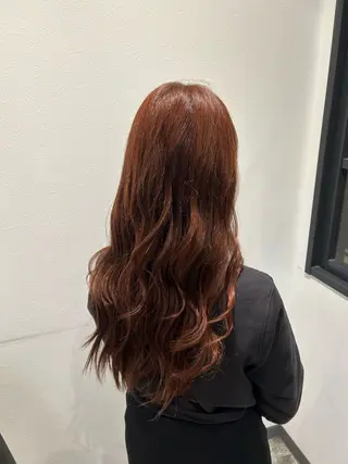 ロング カラー 安友 楓真のヘアスタイル