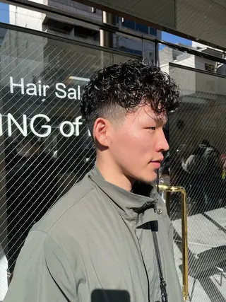 ショート パーマ メンズ 京都駅メンズカット/ パーマ/Keigoのヘアスタイル