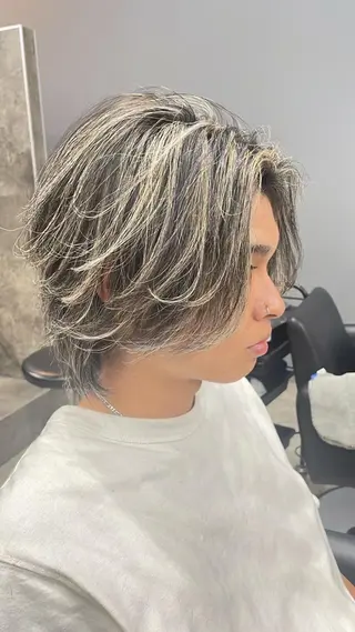 カラー メンズ ✨GLITTER✨ 藤井　大翔✨のヘアスタイル