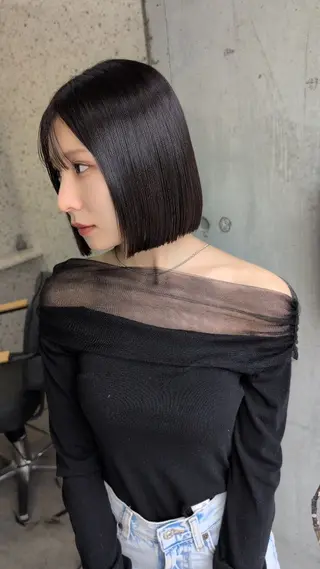 ショート パーマ 髪質改善.縮毛矯正 ×韓国ヘアyukiのヘアスタイル