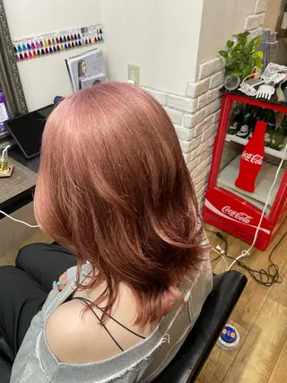セミロング カラー 栄/レイヤーカット /ケアブリーチ🍁楓のヘアスタイル