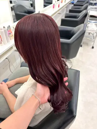 ロング カラー ParveMix 岡本えりかのヘアスタイル