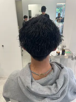 パーマ メンズ 無料ショートモデル 募集中❗️秋山ひらいのヘアスタイル