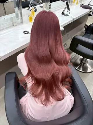 ロング ♡暖色ガーリー/ ピンク/かえで♡のヘアスタイル