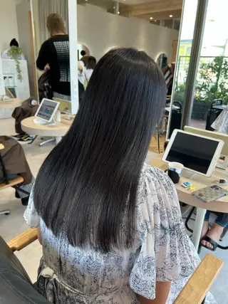 ロング 韓国ヘア🩶侑矢 艶髪透明感/福岡のヘアスタイル