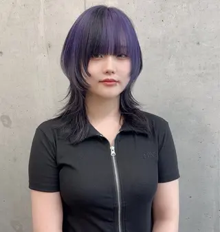 ミディアム カラー Amelie yunのヘアスタイル