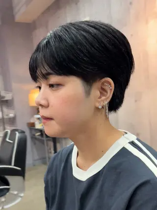 ミディアム 韓国パーマ 美容師 和田爽良のヘアスタイル